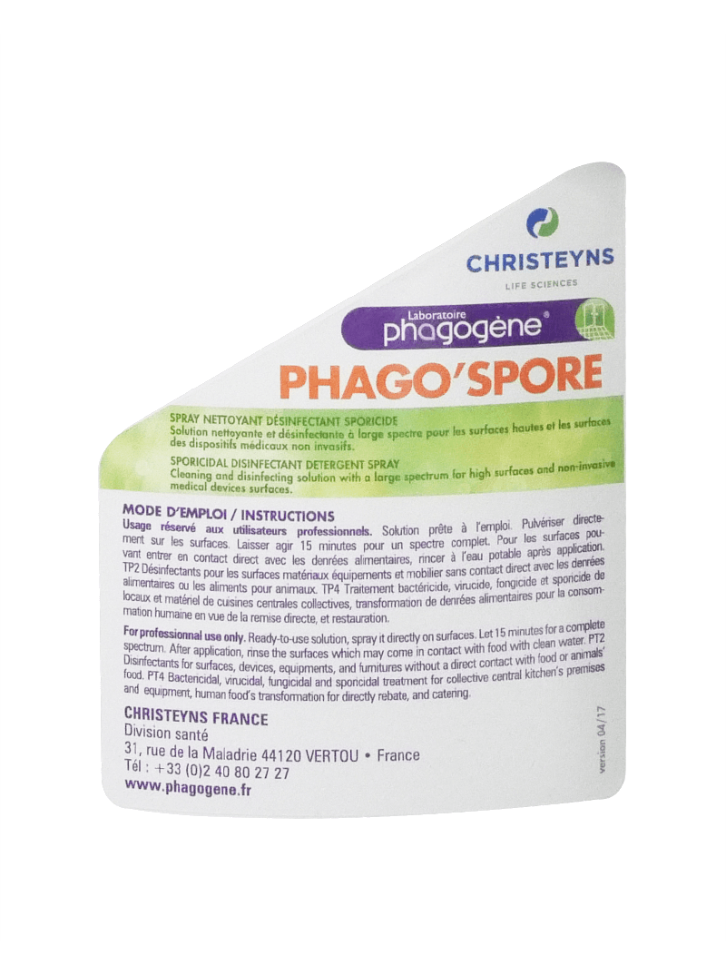 Nettoyant D Sinfectant Phago Spore Ml Prorisk Fr