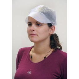 Casquettes en non tissé blanc 