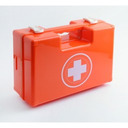 Valise de premiers secours Sport MT-CD football, équipée, en plastique ABS  orange. Dim. 400 x 300 x 150 mm