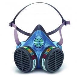 1 Pcs Masque Respiratoire, Kit Masque Protection Respiratoire Réutilisable, Anti  Poussière, Anti Gaz Masque Chimique avec