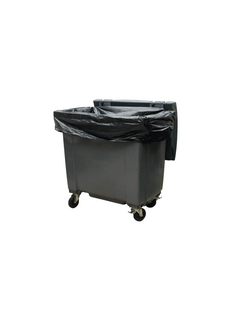 Housses conteneurs 1100L PE BD super renforcé noir