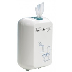 Distributeur de lingettes SEAT SEPTIL antiseptiques et désinfectantes pour toilette