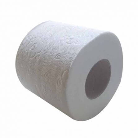 Rouleau papier toilette 2 plis blanc micro gaufré