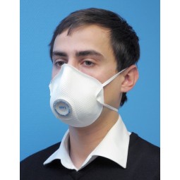 Avant du masque de protection FFP3 coque avec soupape MOLDEX 