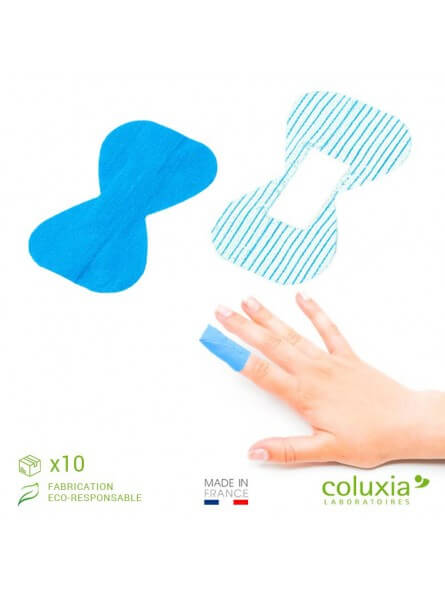 Pansement tissé bleu triple détection bout de doigt COLUXIA à l'unité