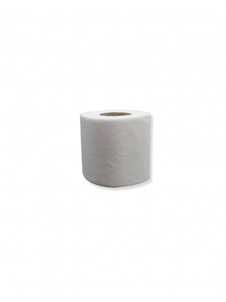 Rouleau De Papier Toilette Jaune Clair Et Billets En Euros Isolés Sur Blanc